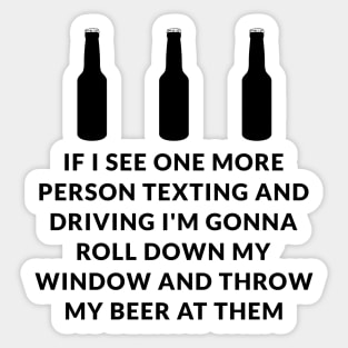 Funny Beer Quote Sticker